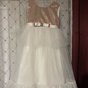 Girls sparkly formal dress